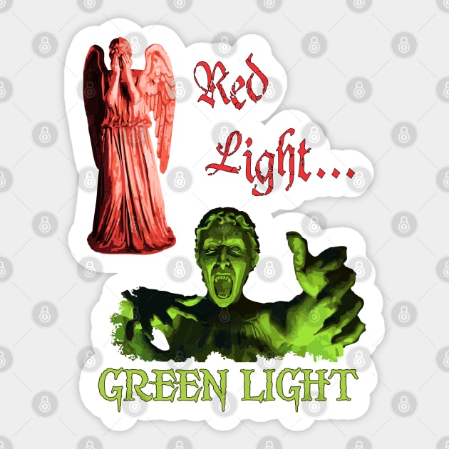 Red Light... GREEN LIGHT Sticker by Greyhand